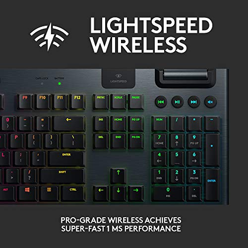 Logitech G915 Wireless Mechanical Gaming Keyboard (Linear) & G Pro Wireless Gaming Mouse with Esports Grade Performance