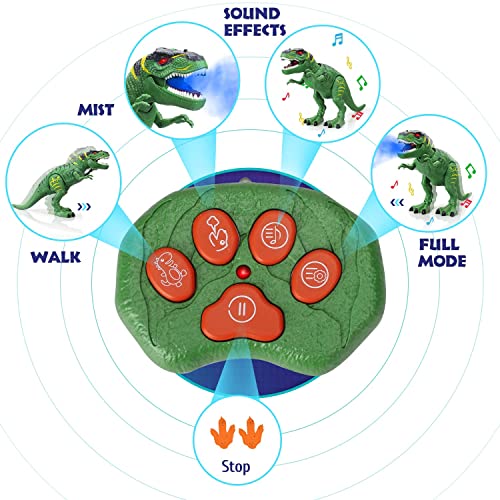 STEAM Life Dinosaur Toys for Kids 3-5 - Remote Control Dinosaur Toys for Kids 3 4 5 6 7+ Light Up & Realistic Roaring Sound - T rex Dinosaur Toys - Walking Dinosaur Toys - Dinosaur Robot Toy for Boys