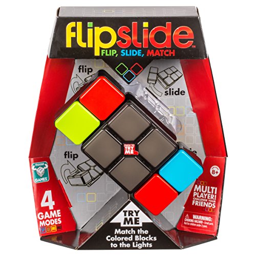 Flipslide Game, Electronic Handheld Game | Flip, Slide, and Match the Colors to Beat the Clock - 4 Game Modes - Multiplayer Fun