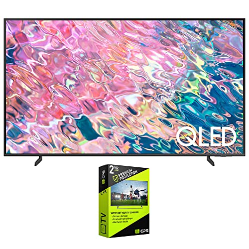 Samsung QN55Q60BAFXZA Q60B 55 inch QLED 4K Quantum Dual LED HDR Smart TV 2022 Bundle with Premium 2 YR CPS Enhanced Protection Pack