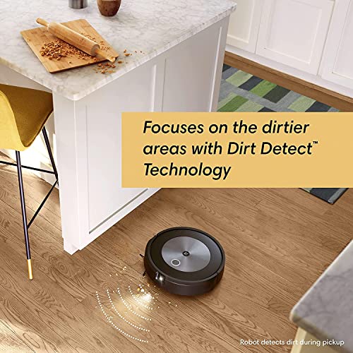 iRobot Roomba j7+ (7550) Self-Emptying Robot Vacuum Bundle – Identifies and Avoids Obstacles Like Pet Waste & Cords + Authentic Side Brush