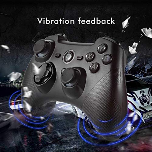 Wireless Game Joystick Controller, 2.4G Wireless Gamepad Joystick PC, Dual Vibration, 14 Hours of Playing for PC/Steam/PS3/TV BOX/Nintendo Switch (Black)