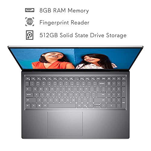 Dell Inspiron 15 5510 15.6 Inch Laptop Computer - Full HD (1920 x 1080) Display - Intel Core i5-11320H, 8GB DDR4 RAM, 512GB SSD, Intel Iris Xe Graphics, Windows 11 Home - Platinum Silver