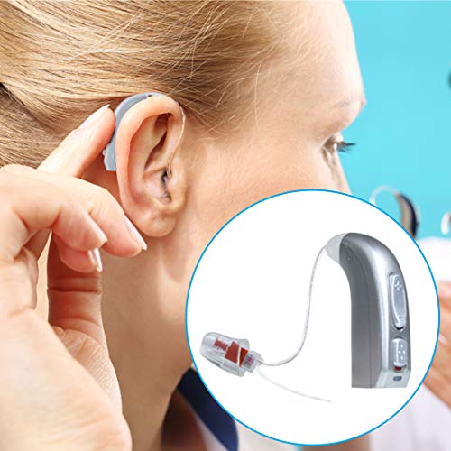 Banglijian Hearing Aid Rechargeable with Digital Noise Cancelling and Feedback Cancellation, Powerful Hearing Aid for Adults and Seniors (Right Ear)