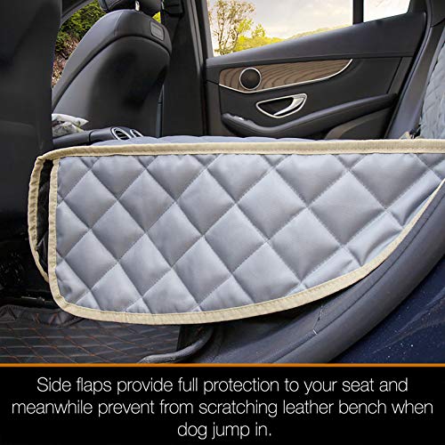 iBuddy Bench Dog Car Seat Cover for Car/SUV/Small Truck, Waterproof Back Seat Cover Protector for Kids Without Smell, Heavy Duty and Nonslip Pet Car Seat Cover for Dogs, Machine Washable