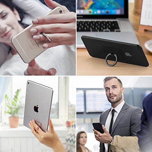 Phone Ring Cell Phone Ring Holder 360 Degree Rotation Phone Ring Holder Transparent Finger Ring Stand Kickstand Compatible Most of Smartphones (5)