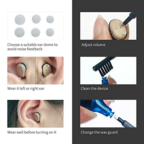 YorkSound Hearing Aids, Rechargeable Hearing Amplifier for Seriors Adults Hearing Aids Devices with Noise Cancelling, Suitable for Either Ear