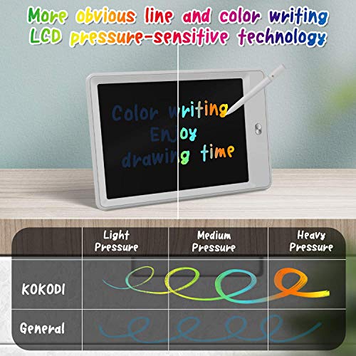 KOKODI LCD Writing Tablet 8.5-Inch Colorful Doodle Board, Electronic Drawing Tablet Drawing Pad for Kids, Educational and Learning Kids Toys Gifts for 3 4 5 6 7 Year Old Boys and Girls