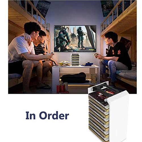 PS5 Game Storage Tower Video Game Storage Stand Compatible with PS5 PS4 Xbox Game Card Cases Up to 12 Games