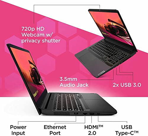 Lenovo IdeaPad3 Gaming Laptop, Intel Core i5-11300H, 15.6inch FHD IPS Display, 120Hz Refresh Rate, Backlight Keyboard, Wi-Fi 6, USB Type-C, Webcam, Windows 11, HDMI Cable (8GB RAM | 256GB PCIe SSD)