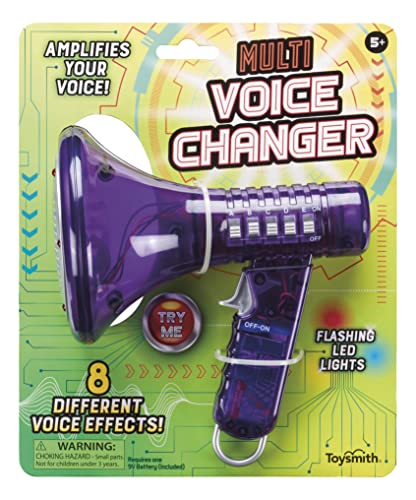 Toysmith Tech Gear Multi Voice Changer, Amplifies Voice With 8 Different Voice Effects, For Boys & Girls Ages 5+