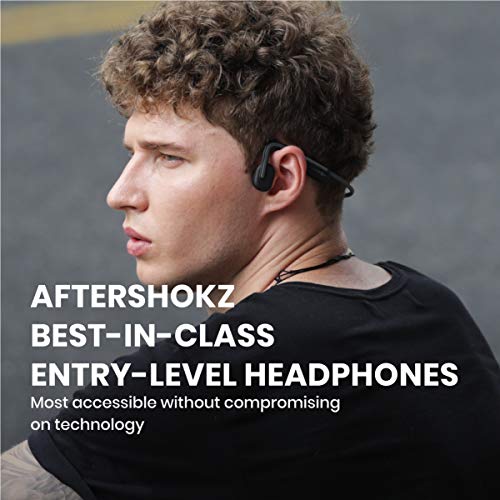 AfterShokz OpenMove Wireless Bone Conduction Open-Ear Bluetooth Headphones Includes Pack