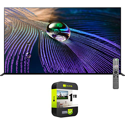 Sony XR65A90J 65 inch OLED 4K HDR Ultra Smart TV Bundle with 1 YR CPS Enhanced Protection Pack