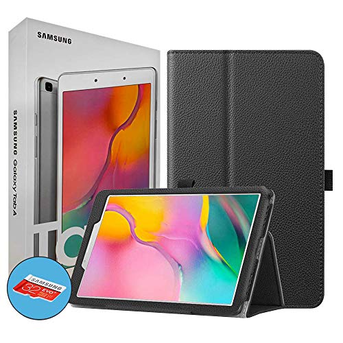 Samsung Galaxy T290 Tab A 8-Inch 32 GB WiFi Android 9.0 Touchscreen Tablet Silver (2019) International Version Bundle - Case, Screen Protector, Stylus, 32GB microSD Card & Mobile Deals Cleaning Cloth