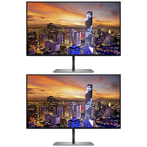 HP Z27q G3 27 Inch IPS LED Backlit Monitor 2-Pack Bundle with QHD 2560 x 1440, Blue Light Filter, HDMI, DisplayPort