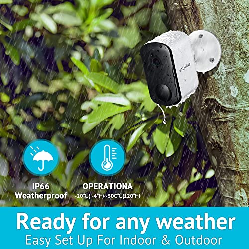 LaView Home Security System,Wireless Security Caemra + Video Doorbell Bundle Long Battery Life,AI Human Detection,Clear Night Vision,IP66 Weatherproof,Compatible with Alexa