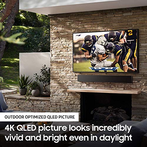 Samsung QN55LST7TA The Terrace 55" Outdoor QLED 4K UHD Smart TV with a Samsung Terrace VG-SDC55G 55" Dark Gray Dust Cover and Samsung Terrace WMN-4070TT Full Motion Wall Mount for 55" TV (2020)