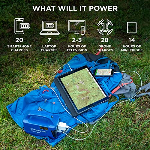 Westinghouse iGen200s Portable Power Station and Solar Generator, 300 Peak Watts and 150 Rated Watts, 194Wh Battery for Camping, Home, Travel, Indoor and Outdoor Use (Solar Panel Not Included)