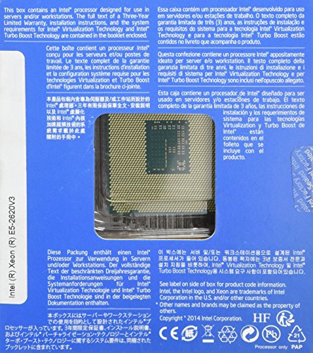 Intel Processor 2.40 6 LGA 2011 BX80644E52620V3