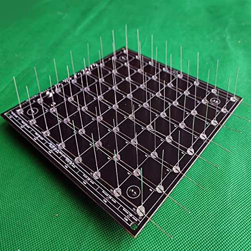 Hexidos 8x8x8 LED Cube Kit DIY Electronic Kit Soldering Project Kit, User Needs to Solder The LED, and The Displayed Content Can Be Modified [3D8C-MULTI]