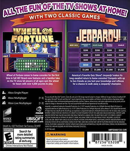 America's Greatest Game Shows: Wheel of Fortune & Jeopardy - Xbox One Standard Edition