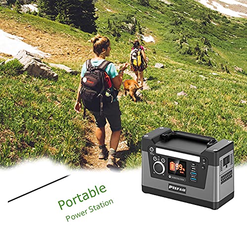 135Wh Portable Power Station, 37500mAh Solar Generator Backup Lithium Battery, Camping Supplies with 110V/120W AC Outlet, DC Car Outlet, USB-C, QC3.0, LED Flashlight for Home Outdoor Emergency