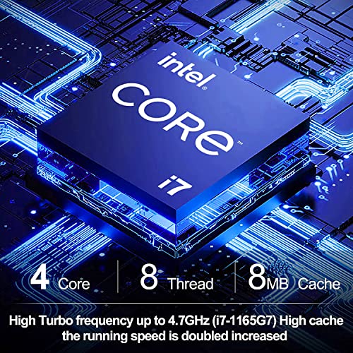 Intel NUC NUC11PAHi7 Mini PC/HTPC,Mini Computer,Windows 11，Four-Core i7 - Up to 4.7 GHz Turbo,NVMe SSD DDR4RAM,WiFi 6,BT 5.0 Thunderbolt 3,8K Support,Quadruple Monitor Capable(32GB RAM+2TB)
