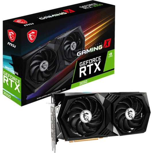 MSI Gaming GeForce RTX 3050 8GB GDDR6 128-Bit HDMI/DP PCIe 4 Torx Twin Fans Ampere OC Graphics Card (RTX 3050 Gaming X 8G)