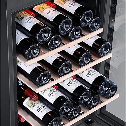 118 liters Wine Cooler Refrigerators 53 Bottle Fast Cooling Low Noise and No Fog Fridge Half Drawing Wine Rack Explicit and implicit Smart Touch Screen