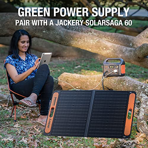 Jackery Portable Power Station Explorer 240, 240Wh Backup Lithium Battery, 110V/200W Pure Sine Wave AC Outlet, Solar Generator (Solar Panel Not Included) for Outdoors Camping Travel Hunting Emergency